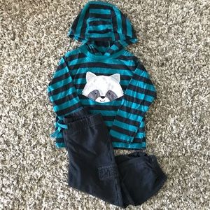 Lightweight long sleeved raccoon outfit